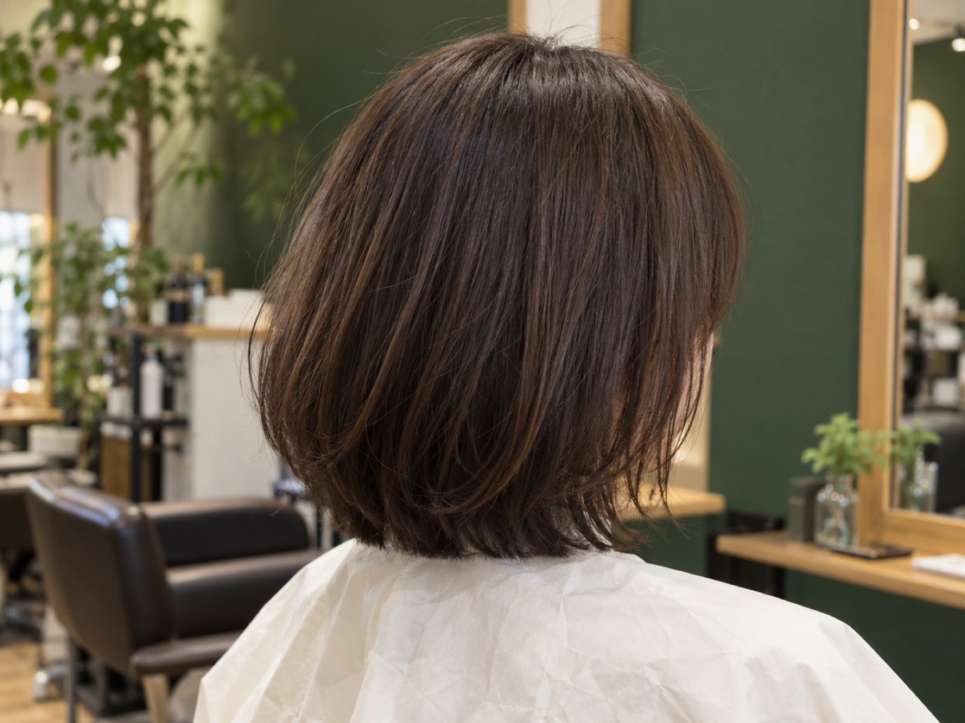 乾かしやすい丸みのあるショート