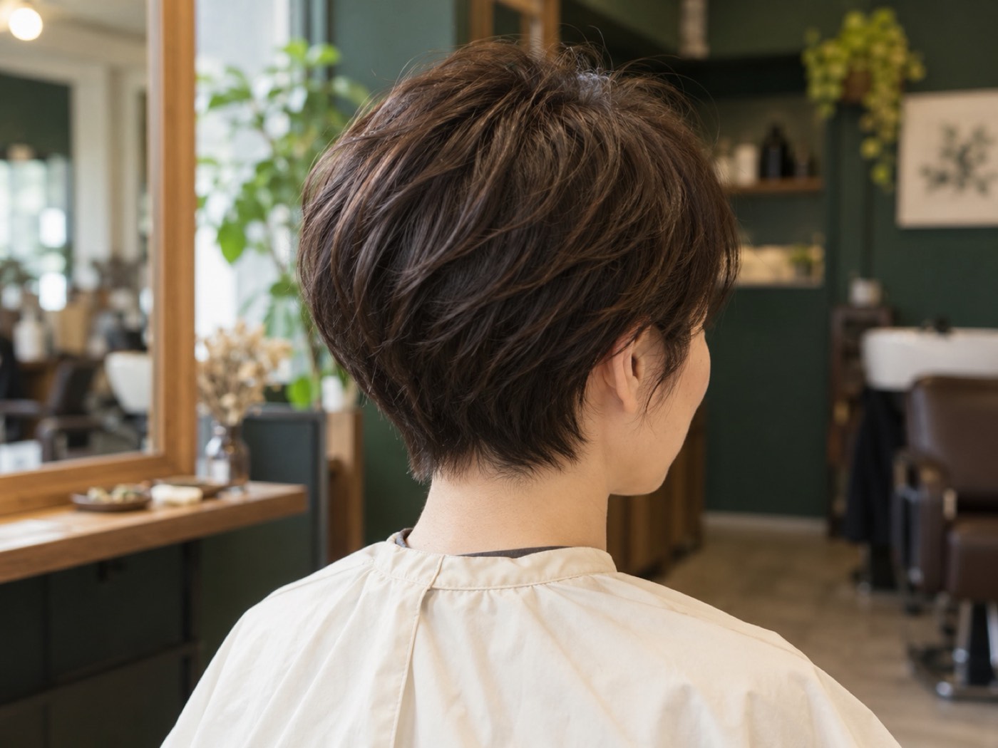 軽い質感のショートヘア